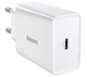 Зарядний пристрій Baseus Speed Mini Quick Charger 20W White - зображення 1