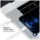 Дата кабель USB-C to USB-C 2.0m (braided cotton) (PD Fast Charging 60W) 3.0А grey ColorWay (CW-CBPDCC068-GR) - зображення 10