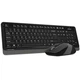Комплект клавиатура + мышь Wireless A4Tech FG1010 Black/Grey - изображение 3