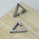 Серьги-Кафф из нержавеющей стали "Triangle" (Пара) - изображение 1
