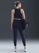 Спортивные леггинсы для фитнеса высокие женские Nike W Nsw Nk Clsc Hr 7/8 Tight Lbr DV7789-410 XL Midnight Navy/Sail (0198482986322) - изображение 4