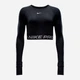 Спортивный топ для фитнеса женский Nike Pro Df 365 Crop Ls FV5484-010 L Черный (0196975065134) - изображение 7