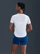 Спортивна футболка для фітнесу жіноча Nike W Nk Tempo Swsh Hbr Df Ss Top HV2772-100 M Біла (0198481421398) - зображення 2