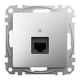 Розетка комп'ютерна Schneider Electric Sedna Design 1*RJ45 категорія 5E UTP Алюміній SDD113451 - изображение 1