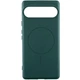 Чохол панель силіконовий Premium Silicone Cover with MagFit MagSafe для Google Pixel 9 / 9 Pro Зелений / Dark green - зображення 1