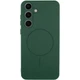 Чохол Silicone Cover Lakshmi Full Camera (AA) with MagFit для Samsung Galaxy S24 FE Зелений / Dark green - 00000078238_2 - изображение 1