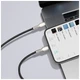 Дата кабель USB-C to Lightning 2.0m Cafule Metal PD 20W black Baseus (CATLJK-B01) - изображение 6