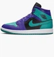Кросівки Air Jordan W 1 Mid Violet/Turquoise BQ6472-502 36.5 - зображення 1