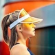 Женский пластиковый прозрачный козырёк желтый - изображение 4