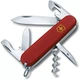 Складаний ніж Victorinox Spartan Mat 12 функцій для активних людей стильний червоний із жовтим логотипом - зображення 1