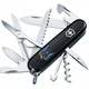 Складаний ніж Victorinox Huntsman для туризму та активного відпочинку багатофункціональний із символікою України - зображення 1