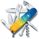 Складной нож Victorinox Climber многофункциональный для туристов и активного отдыха 15 функций желто-синий - изображение 1