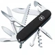 Складаний ніж Victorinox Huntsman Mat багатофункціональний для активного відпочинку та подорожей чорний матовий - зображення 1