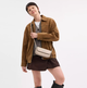 Женская сумка COACH Hailey Flap Bag In Signature Canvas Silver/Sand/Taupe - изображение 4