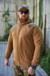 Чоловіча флісова кофта Military з капюшоном Койот XL - зображення 7