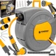 Автоматична настінна садова котушка для шланга 1/2" 20 м POWERMAT PM-ABNW-20M - зображення 1