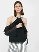 Блузка женская Mango 81017604_17 L Черная (KAY2000000843506) - изображение 1