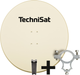 Antena satelitarna TECHNIDISH SATMAN 850 PLUS + uchwyt mocujący LNB Beige (4019588085442) - obraz 1