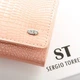 Женский лакированный кошелек из кожи LR SERGIO TORRETTI W501 pink - изображение 2