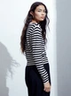 Кардиган женский H&M 0579541_черн.пол_03 XS Бежевый (KAY2000001578711) - изображение 2