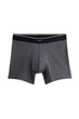 Набор удлиненных хлопковых боксеров H&M mid trunks размер M 3 шт black white grey 0178 - изображение 2