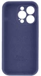 Чохол Silicone Premium case з захистом камери для iPhone 16 Pro Max Full Camera Protective dark blue 2282 - изображение 4