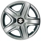 Автомобільні модельні ковпаки R16 Suzuki 418 4шт, SJS, сріблясті - изображение 1