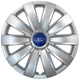 Автомобильные колпаки на колеса FORD R16 №421 SJS серебристые комплект 4шт TR0059113 - изображение 1