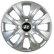 Автомобільні модельні ковпаки R14 Hyundai 225 4шт, SJS, сріблясті - изображение 1