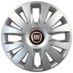 Автомобильные колпаки на колеса FIAT RED R15 №324 SJS серебристые комплект 4шт TR0306212 - изображение 1