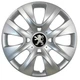 Автомобільні модельні колпаки R15 Peugeot 334 4шт, SJS, сріблясті - зображення 1