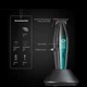 Триммер для волос и бороды VGR V-992Green Professional 3 насадки 2000 mAh LED display - изображение 2