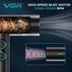Професійний набір VGR Pro STEPLESS 4 в 1 машинка для стрижки тример шейвер фен барберський комплект з BLDC мотором LED дисплеєм насадками кейсом іонізацією та автономною роботою для салону і домашнього догляду - зображення 9