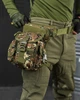 Тактическая сумка на бедро A90 военная сумка на ногу зеленая пиксель - изображение 4