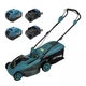 Акумуляторна газонокосарка PROFI-TEC EcoCut 43 Lite (40 В (2×20 В), безщітковий двигун, ширина 430 мм, висота 25 – 75 мм, травозбірник 40 л) 2×PT2040EP (4.0 Аг), ЗП BC20V, коробка, заглушка для мульчування (007366) - изображение 1
