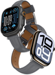 Ремінець AMAZINGTHING Class Band для Apple Watch 45 / 46 / 49 мм Grey (4896238001263) - зображення 1