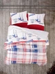 Комплект постельного белья Cotton Box "Alesta Bordo" ранфорс евро - изображение 3