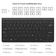 Комплект клавиатуры и мыши Multimedia Keyboard Wireless 2.4GHz для ноутбуков и настольных компьютеров Чорная - изображение 2