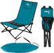 Krzesło plażowe Nils Camp NC3306 Niebiesko-szare (5908261680922) - obraz 2