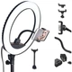 Кільцева LED лампа ZB-R14-1 з кріпленням для телефону 220V 35 см (ZB-R14_1427) - зображення 2