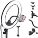 Кільцева LED лампа ZB-R14-1 з кріпленням для телефону 220V 35 см (ZB-R14_1427) - зображення 3