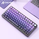Бездротова ігрова механічна клавітура Attack shark x85 Purple gradient - зображення 4