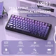 Механічна бездротова (Bluetooth + 2,4G) клавіатура з HOT SWAP Attack SHARK X85, 82 Key, RGB, Win/Mac OS, УКР/АНГЛ, Gradient Purple (X85GP) - зображення 4
