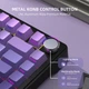 Механічна бездротова (Bluetooth + 2,4G) клавіатура з HOT SWAP Attack SHARK X85, 82 Key, RGB, Win/Mac OS, УКР/АНГЛ, Gradient Purple (X85GP) - зображення 5