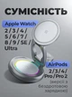Складна бездротова зарядна док станція MagSafe 3 в 1 для iPhone Apple Watch AirPods магнітна зарядка зарядний пристрій для айфона смарт годинника навушників Apple з LED підсвіткою Silver LFX-208W - зображення 7