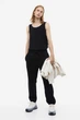 Брюки H&M Relaxed Fit Sweatpants Black 1012056001 M - изображение 6