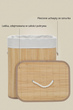 Кошик для білизни з бамбука Nuxio Sana 60L (5902973462128) - зображення 5