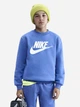 Детский теплый свитшот на флисе для мальчика Nike K Nsw Club Flc Crew Ls Hbr FD2992-411 S 128-137 см Comet Blue/White (198482244545) - изображение 1