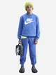 Детский теплый свитшот на флисе для мальчика Nike K Nsw Club Flc Crew Ls Hbr FD2992-411 S 128-137 см Comet Blue/White (198482244545) - изображение 2