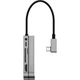 USB-хаб Baseus Bend Angle No.7 Multifunctional Type-C Hub Converter Dark Gray (CAHUB-WJ0G) [77940] - изображение 2